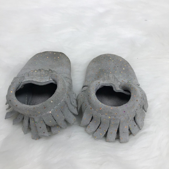 Freshly Picked Gray Gold Confetti Moccasins - Picture 4 of 7